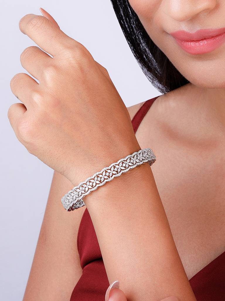 Giva 925 Sterling Silver Glinting Treasure Bangle