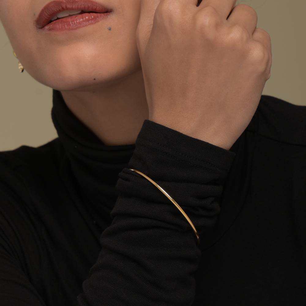 Round Wire Bangle Bracelet : BR086