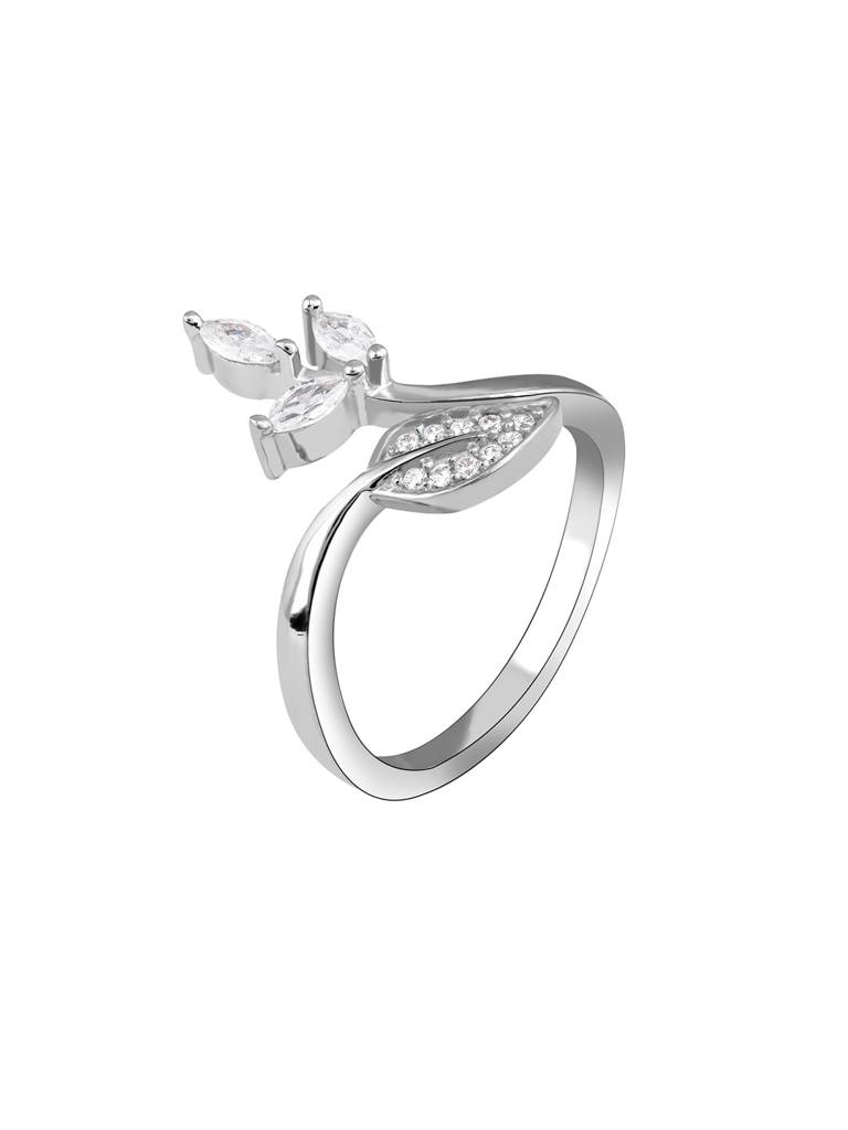 GIVA 925 Sterling Silver Tropical Leafy Ring