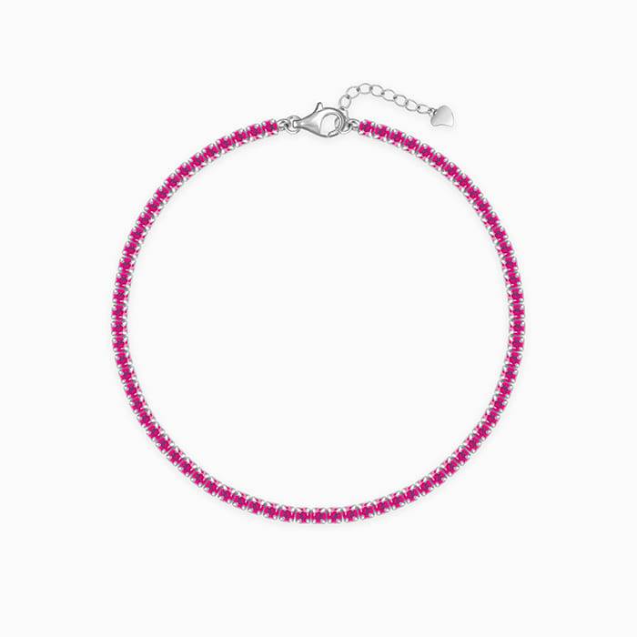 Giva 925 Silver Celebrate In Pink Bracelet Adjustable : BR0871