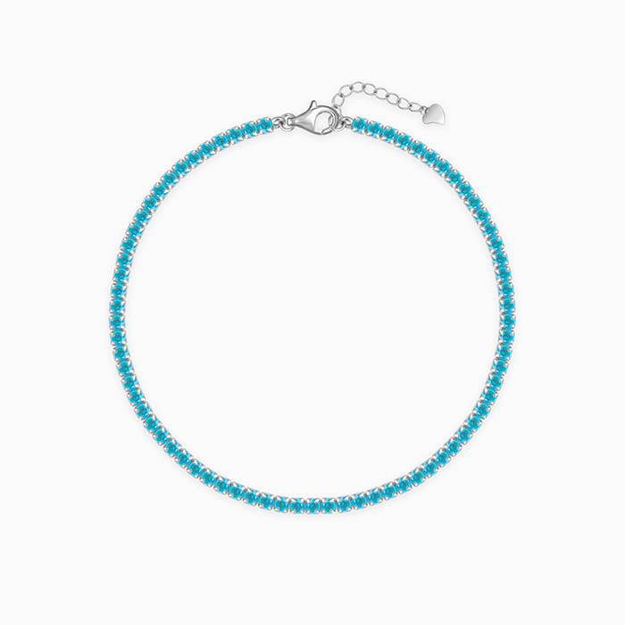 Giva 925 Silver Celebrate In Blue Bracelet Adjustable : BR0872
