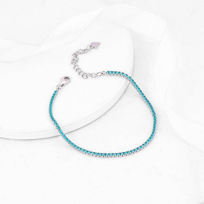 Giva 925 Silver Celebrate In Blue Bracelet Adjustable : BR0872