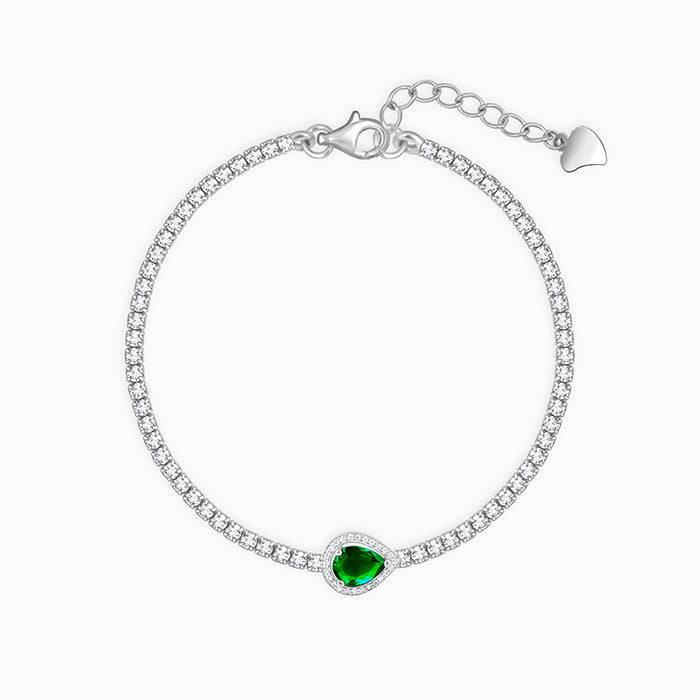 Giva 925 Silver Bliss Of Green Bracelet Adjustable : BR0883