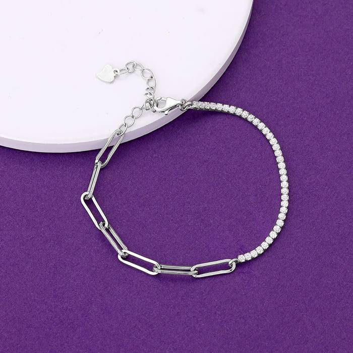 Giva 925 Sterling Silver Links Of Joy Bracelet, Adjustable | Gifts For Women And Girls | W : BR0890