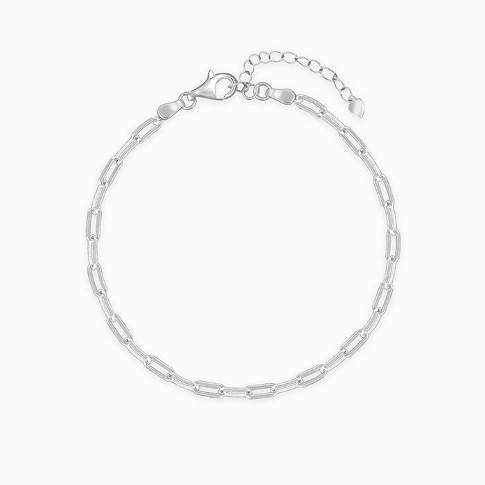 Giva 925 Silver Interlinked Chain Bracelet Adjustable : BR0899