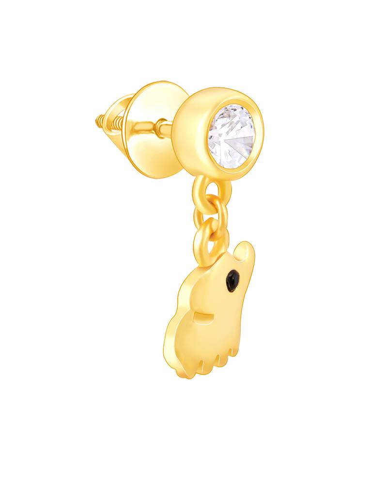 925 Silver Golden Elephant Charm Set Of Three For Women And Girls : BR0925ER02528PD0221