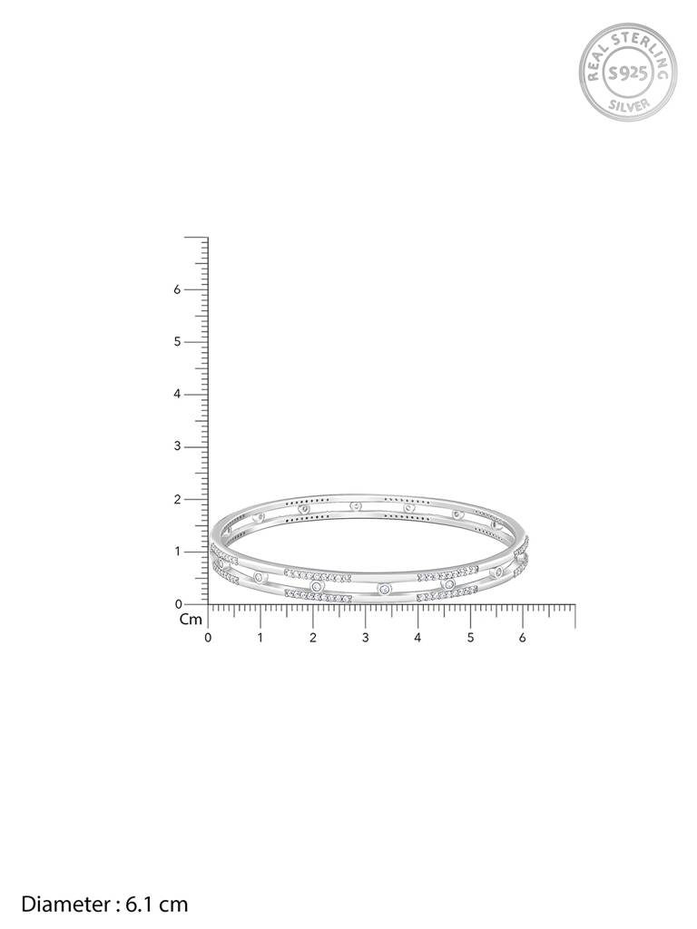 Giva 925 Sterling Silver Classic Duality Bangle