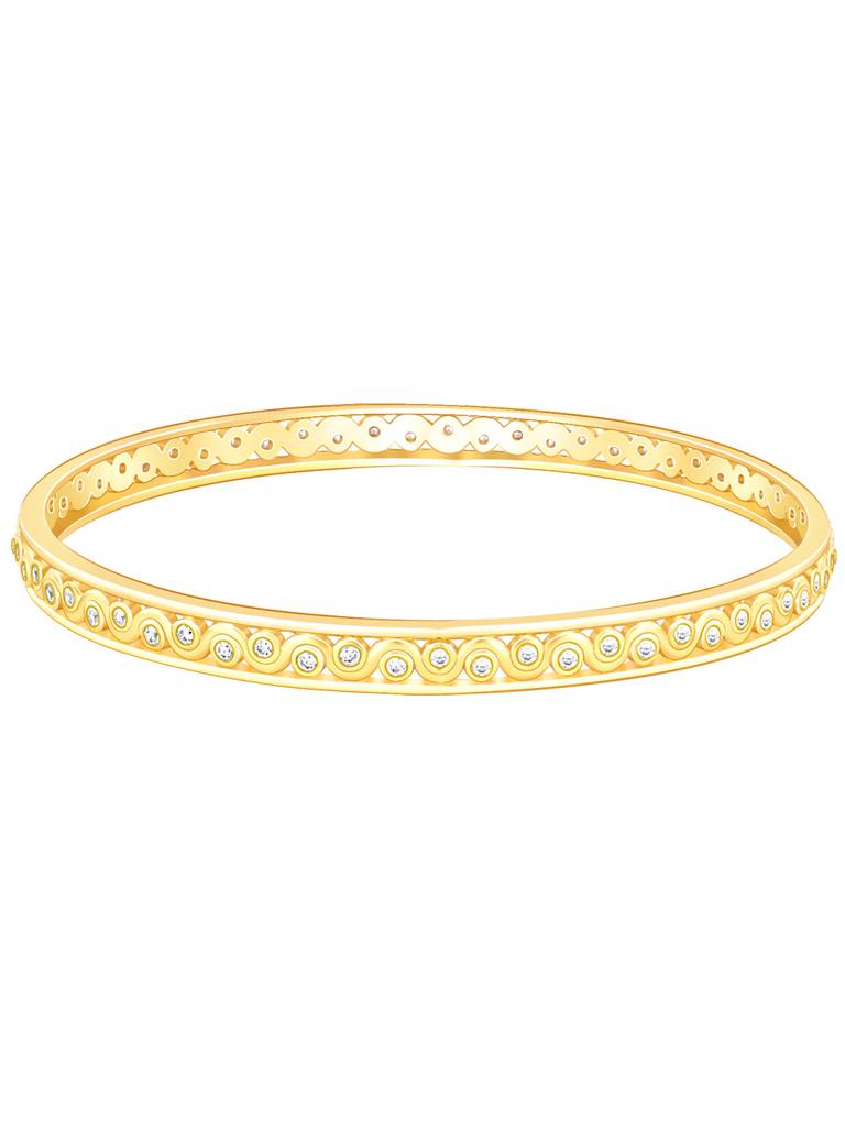 Giva 925 Sterling Silver Golden Wavy Bangle