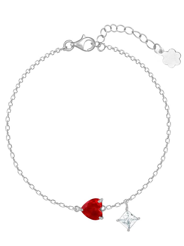 Giva 925 Silver Scarlet Love Bracelet Adjustable : BR0964