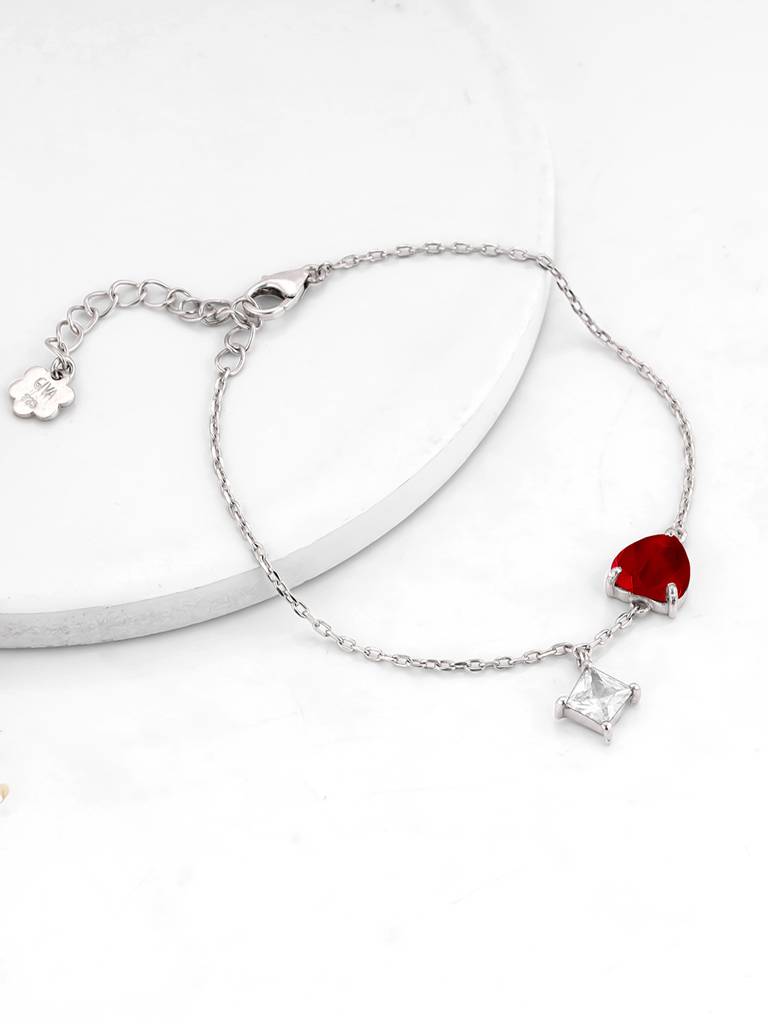 Giva 925 Silver Scarlet Love Bracelet Adjustable : BR0964