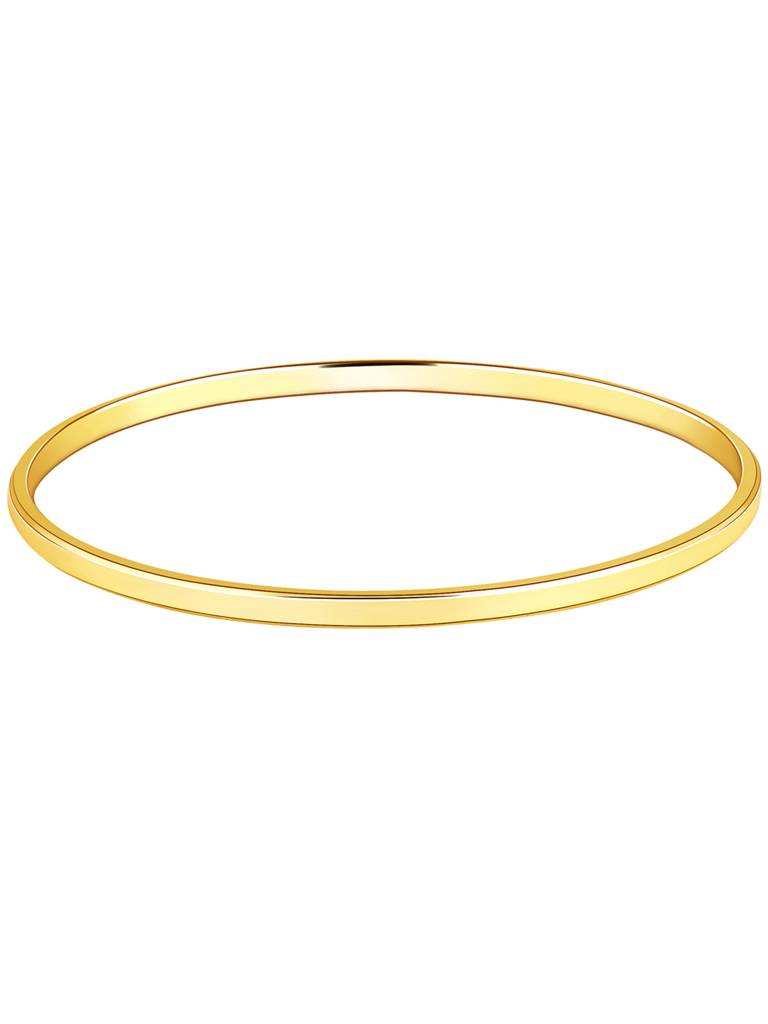 Giva 925 Sterling Silver Golden Classic Kada Bangle