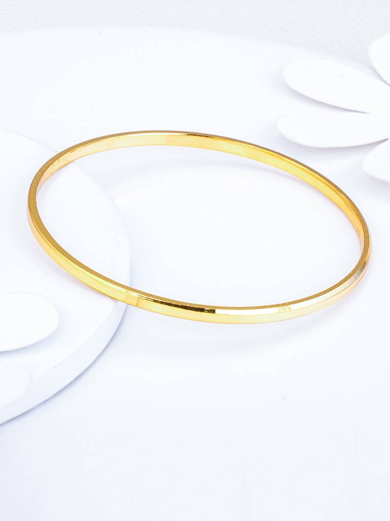 Giva 925 Sterling Silver Golden Classic Kada Bangle