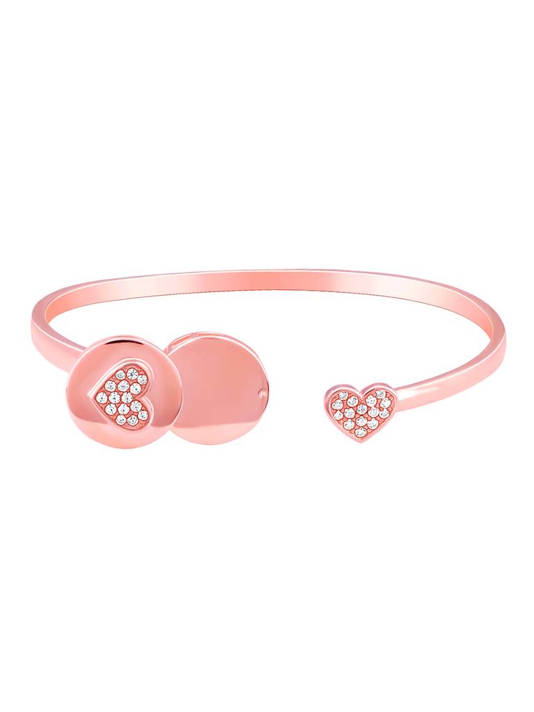 Giva 925 Silver Rose Gold Custom Adjustable I Love You Bracelet : BR0971