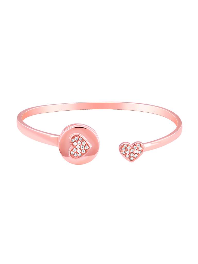 Giva 925 Silver Rose Gold Custom Adjustable I Love You Bracelet : BR0971