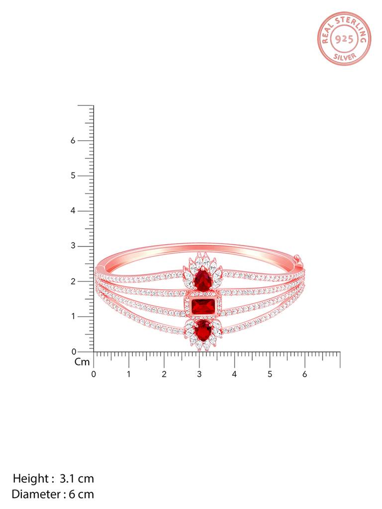 Giva 925 Silver Rose Gold Celebrating Love Bracelet Adjustable : BR0977