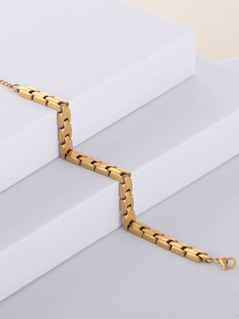 Analog Chain Stainless Steel Bracelet : BR097