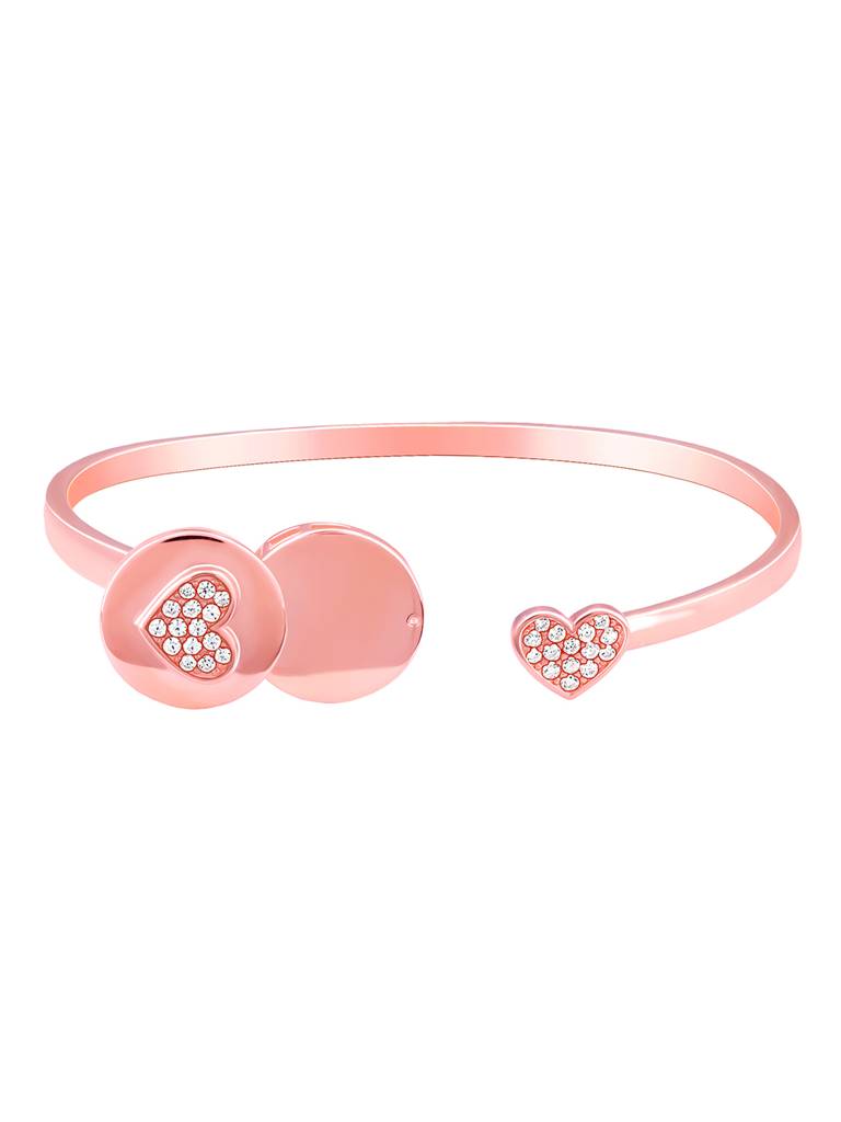 Giva 925 Silver Rose Gold Custom I Miss You Bracelet Adjustable : BR0981