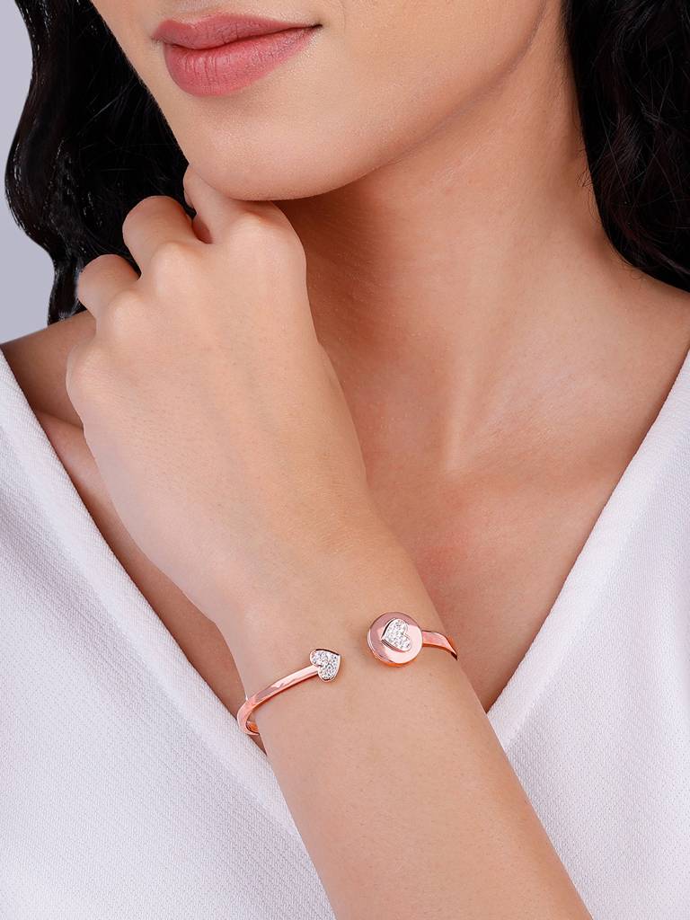 Giva 925 Silver Rose Gold Custom I Miss You Bracelet Adjustable : BR0981