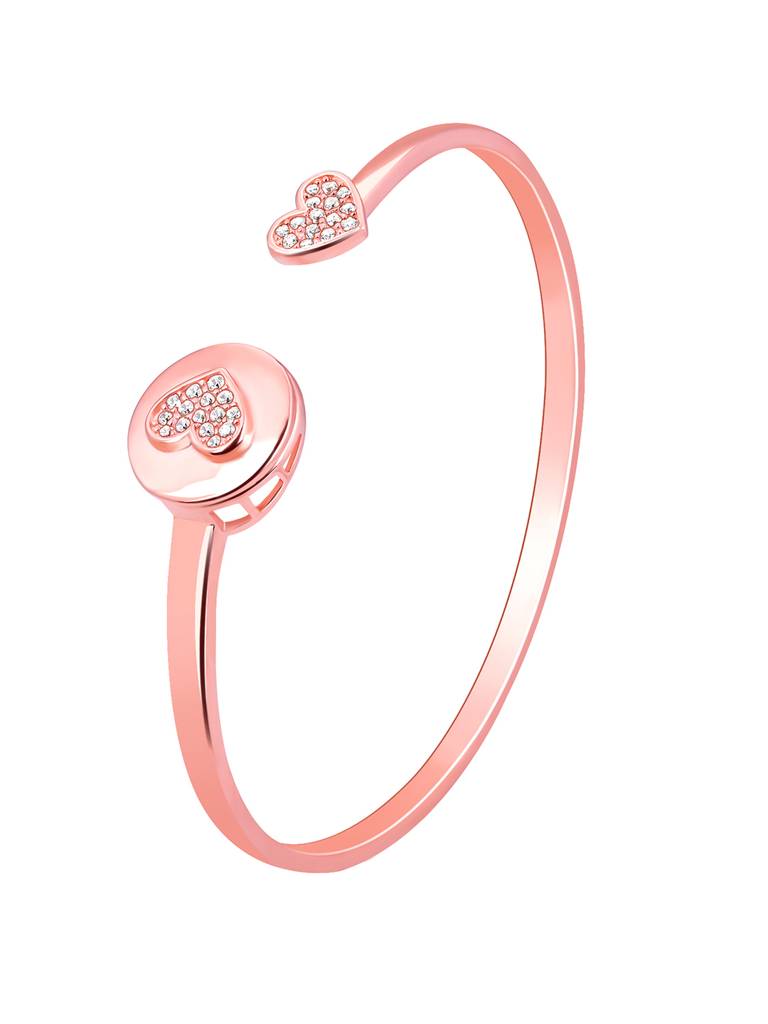 Giva 925 Silver Rose Gold Custom I Miss You Bracelet Adjustable : BR0981