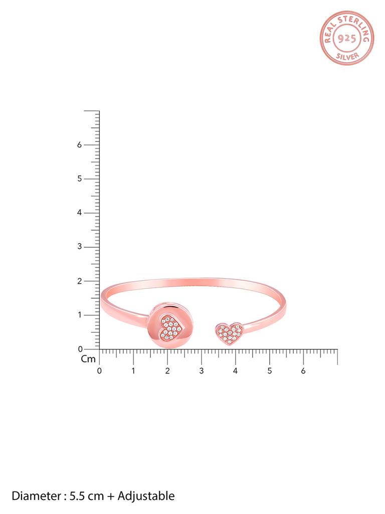 Giva 925 Silver Rose Gold Custom I Miss You Bracelet Adjustable : BR0981