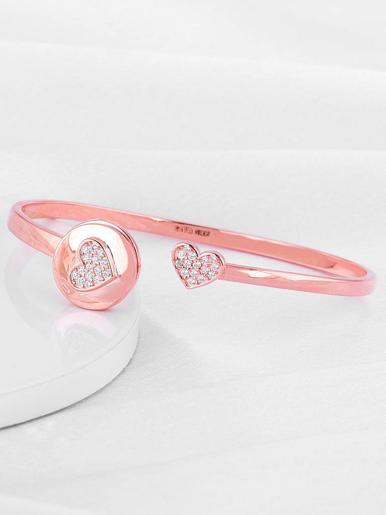 Giva 925 Silver Rose Gold Custom I Miss You Bracelet Adjustable : BR0981
