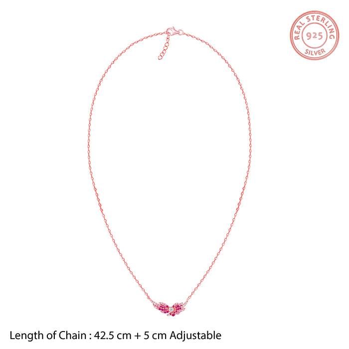 Giva 925 Silver Rose Gold Fly In Pink Set Of Four| Gifts For Women And Girls | With Certif : BR0999PD02412R01689ER02639