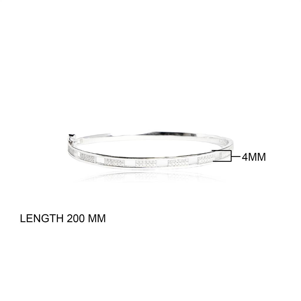 925 Pure Silver Classy And Elegant Bracelet | Silver Bangle Bracelet : BR1012