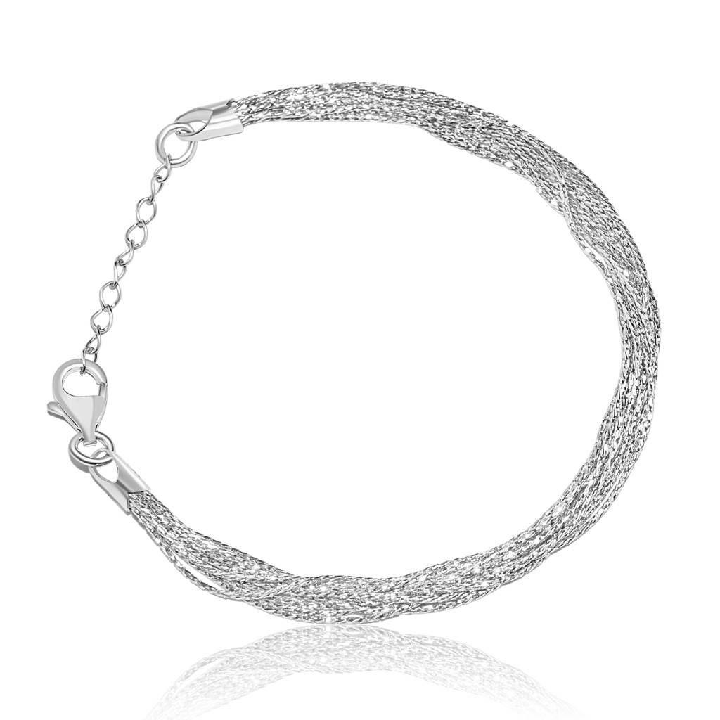 925 Pure Silver Elegant Chain Bracelet : BR1050