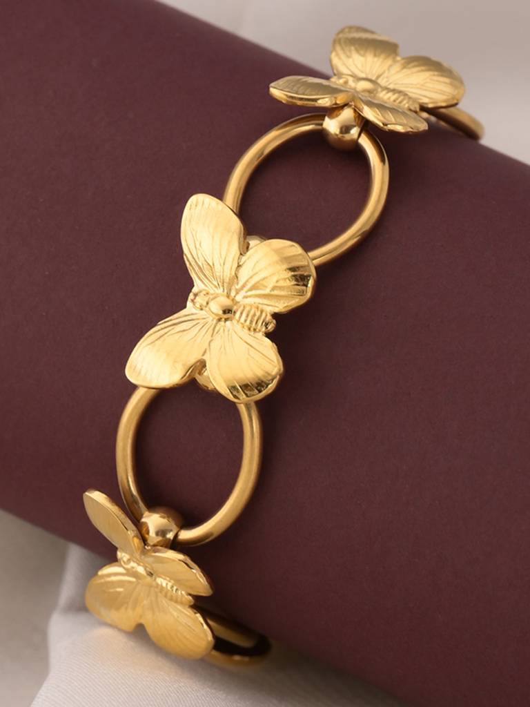 Golden Flutter Harmony Bracelet : BR114