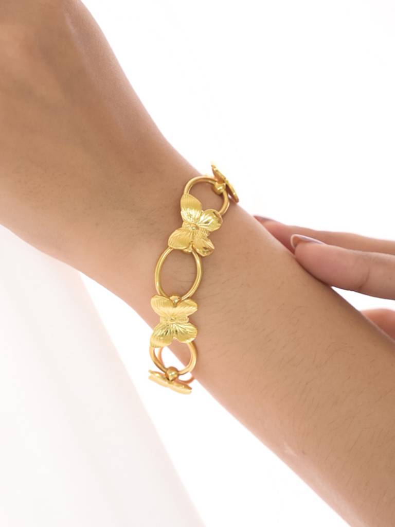 Golden Flutter Harmony Bracelet : BR114