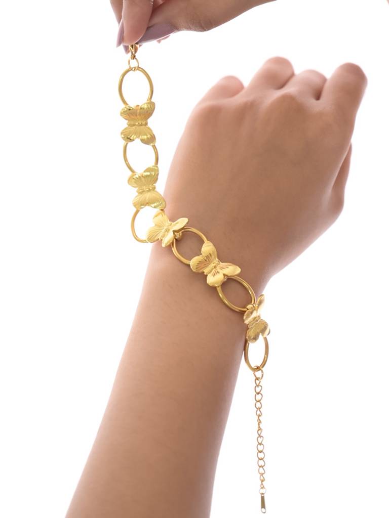 Golden Flutter Harmony Bracelet : BR114