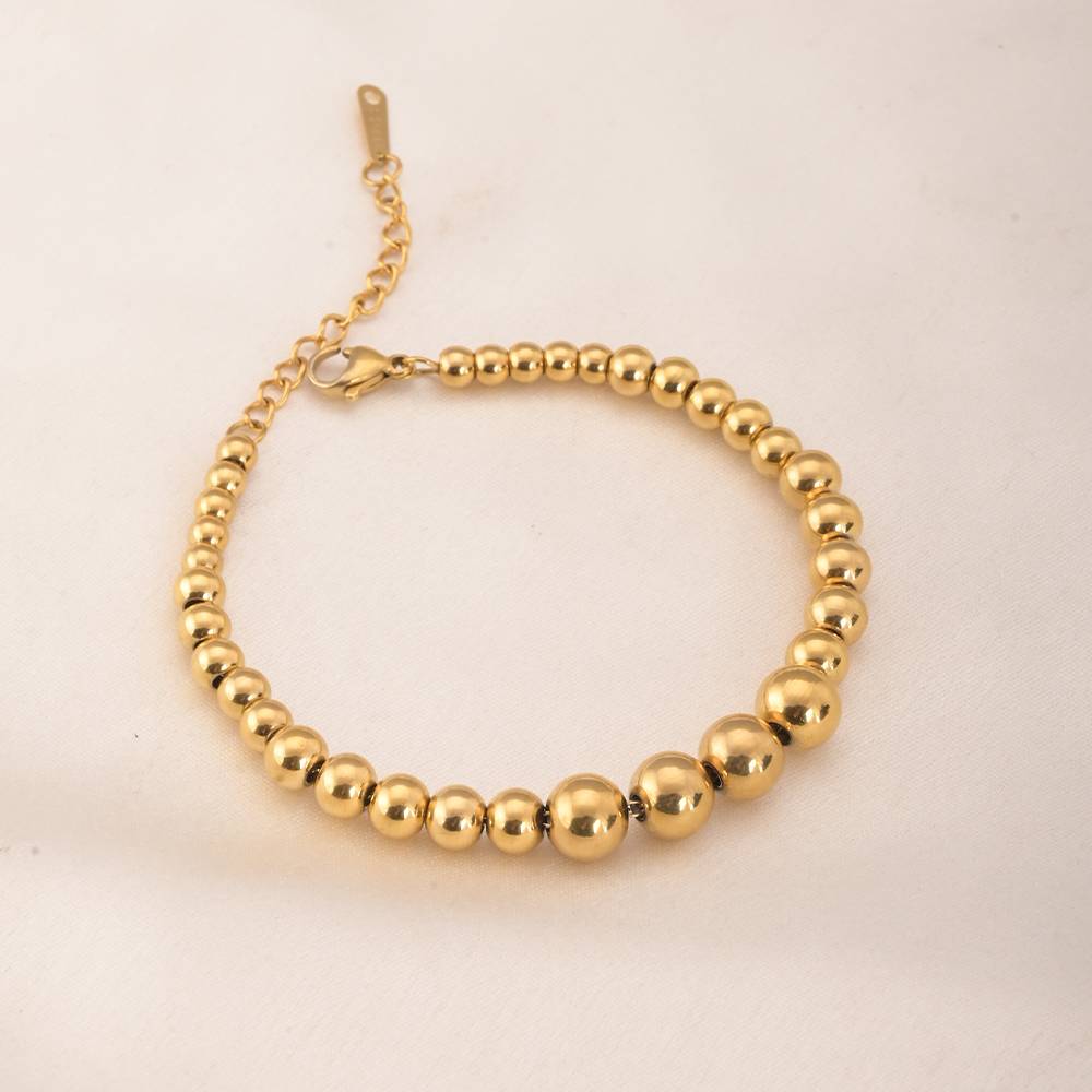 Gold Beaded Bracelet : BR117