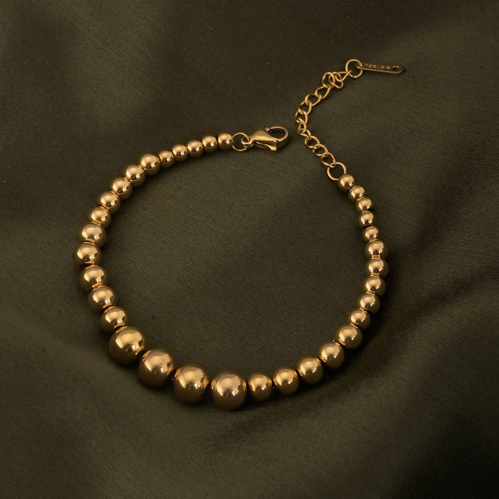Gold Beaded Bracelet : BR117