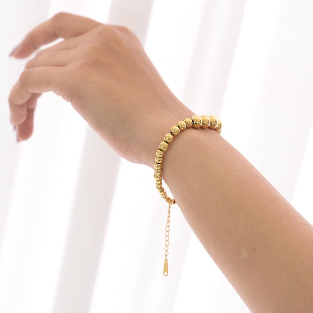 Gold Beaded Bracelet : BR117