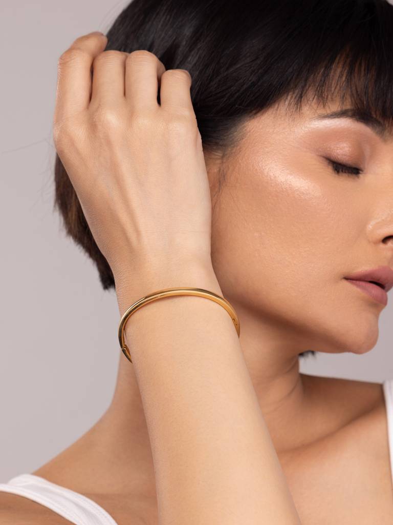 Classic Gold Bangle Bracelet : BR126-4
