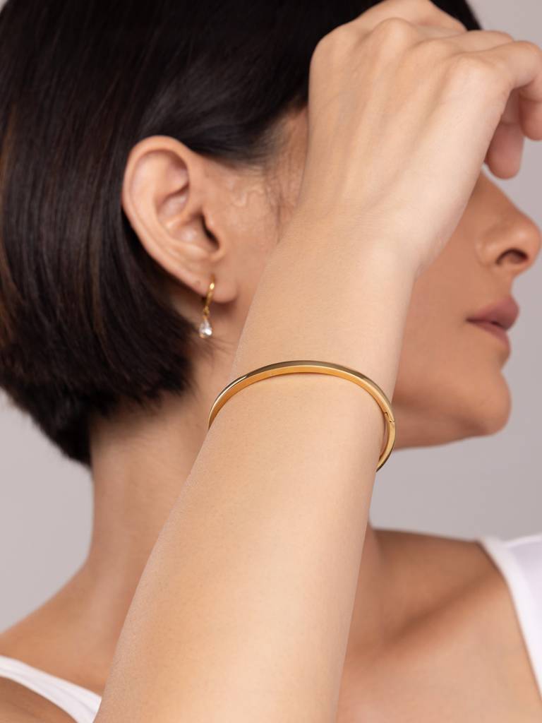 Classic Gold Bangle Bracelet : BR126-4