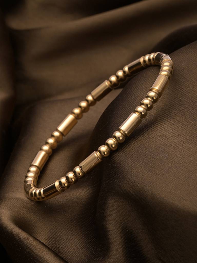 Women'S Golden Stream Bangle Bracelet : BR129