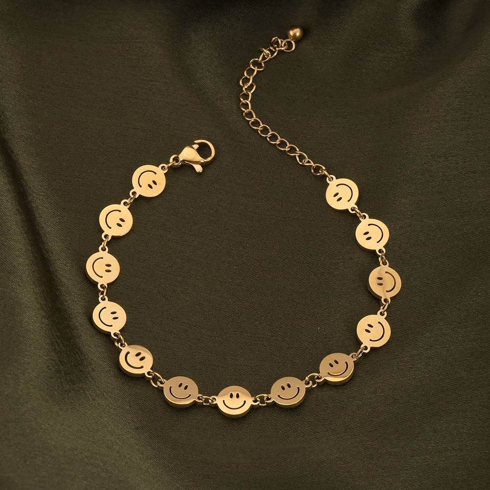 Smile Gold Chain Bracelet : BR158