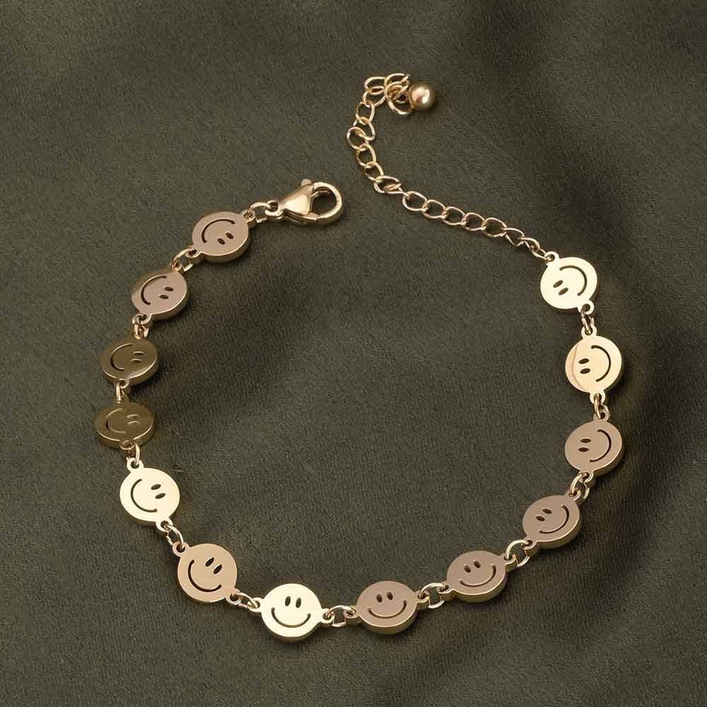 Smile Gold Chain Bracelet : BR158