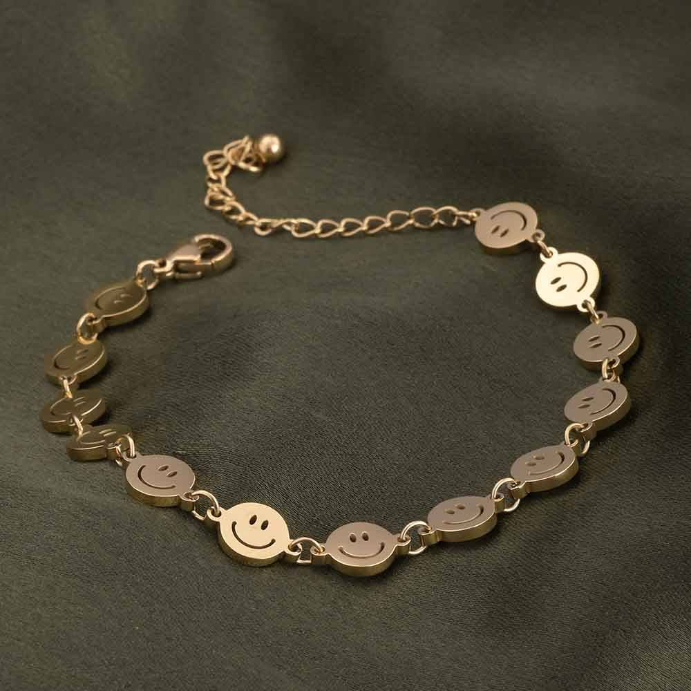 Smile Gold Chain Bracelet : BR158