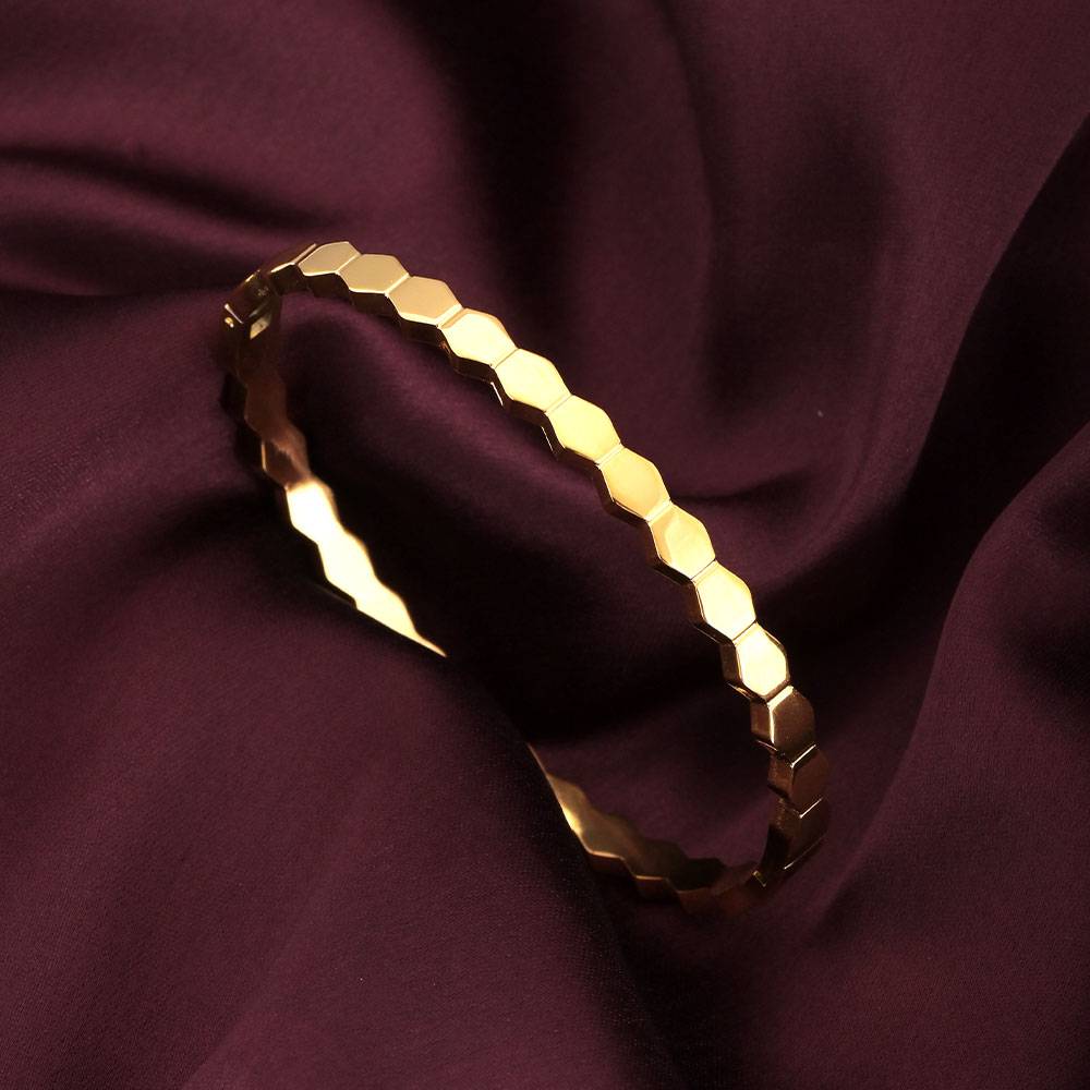 Modern Mosaic Bangle Bracelet For Womens Waterproof & Anti-Tarnish : BR169