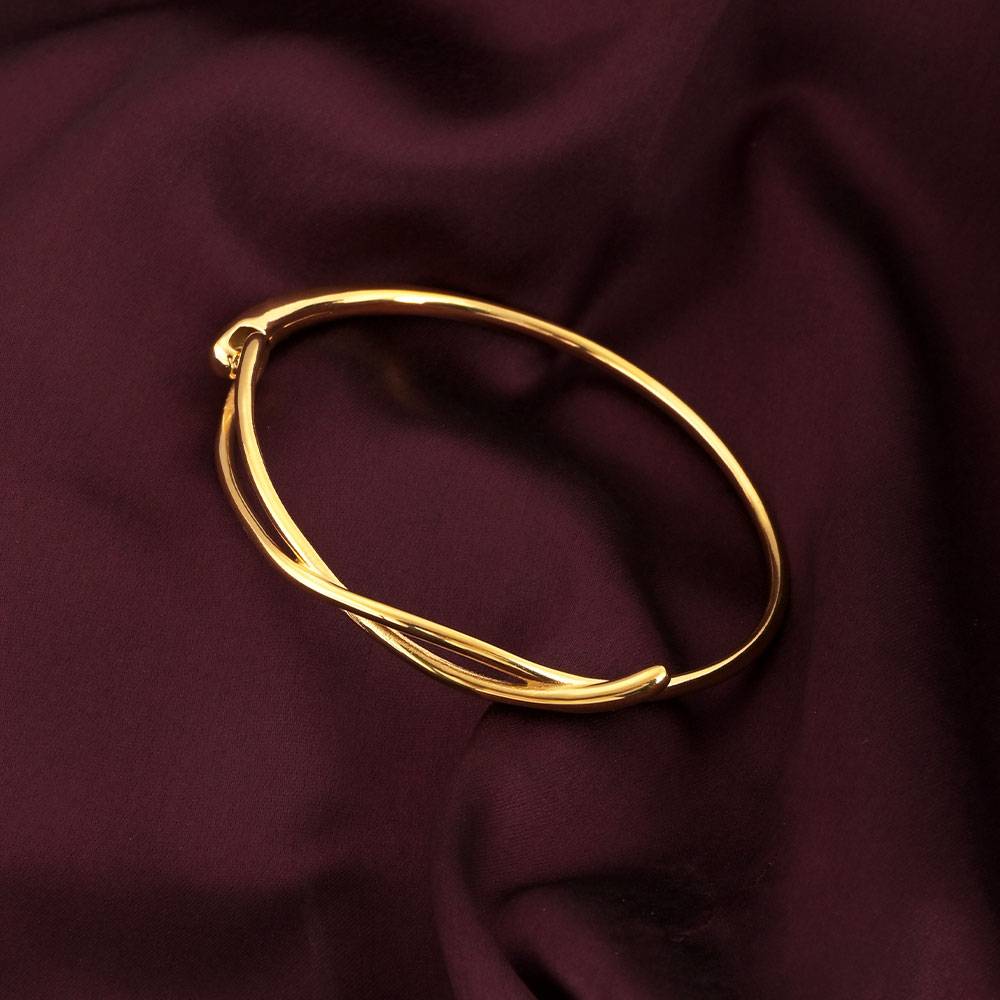 Entwined Embrace Bangle Bracelet : BR170-G