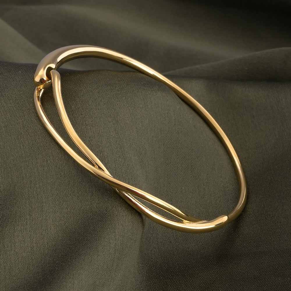 Entwined Embrace Bangle Bracelet : BR170-G