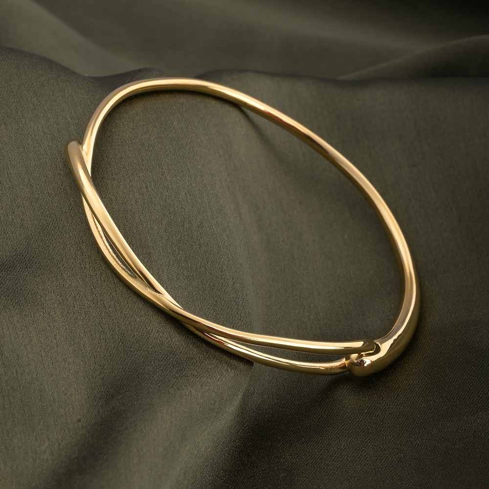 Entwined Embrace Bangle Bracelet : BR170-G
