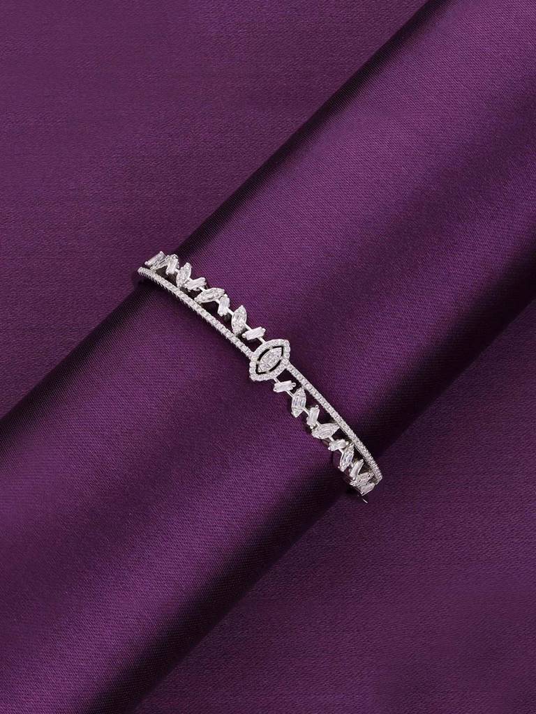 Sparkling Treasure Zircon Bangle Bracelet : BRBN103-S-NA