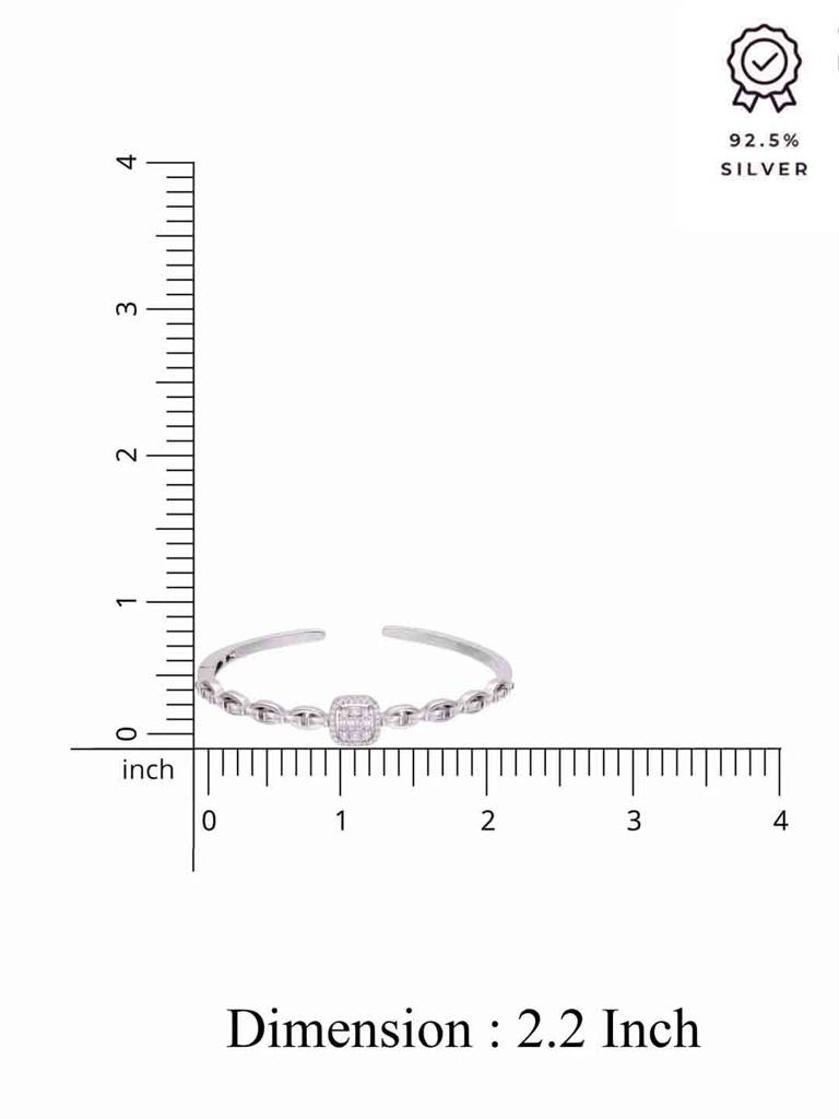 Dazzling Droplets Zircon Bangle Bracelet : BRBN105-S-NA
