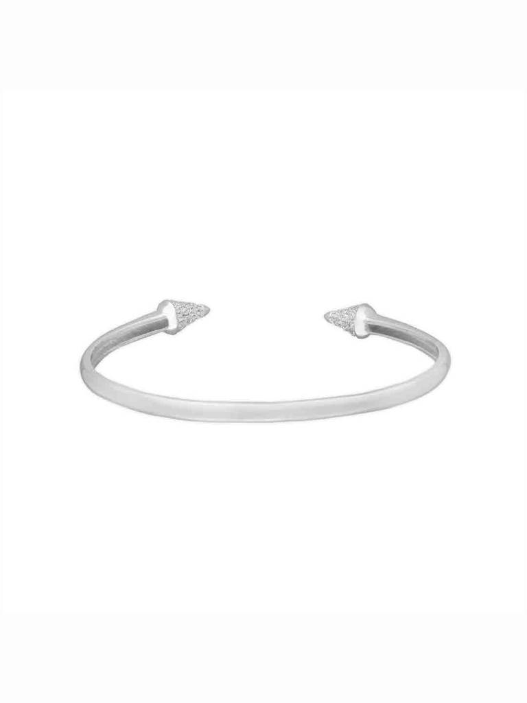 Sterling Classic Curvy Silver Bangle Bracelet : BRBN49-S-NA