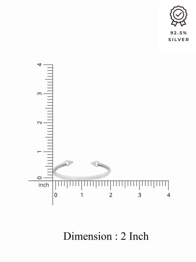 Sterling Classic Curvy Silver Bangle Bracelet : BRBN49-S-NA