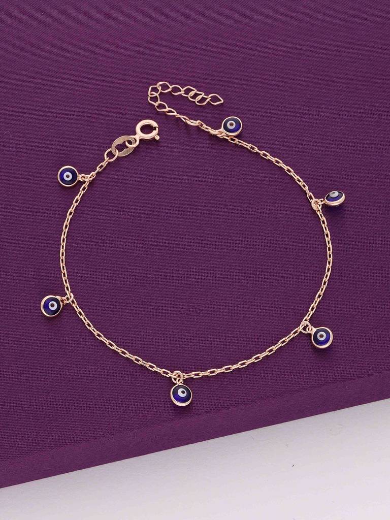 Sterling Silver Rose Gold Brlo 208 : BRLO208-RG-NA