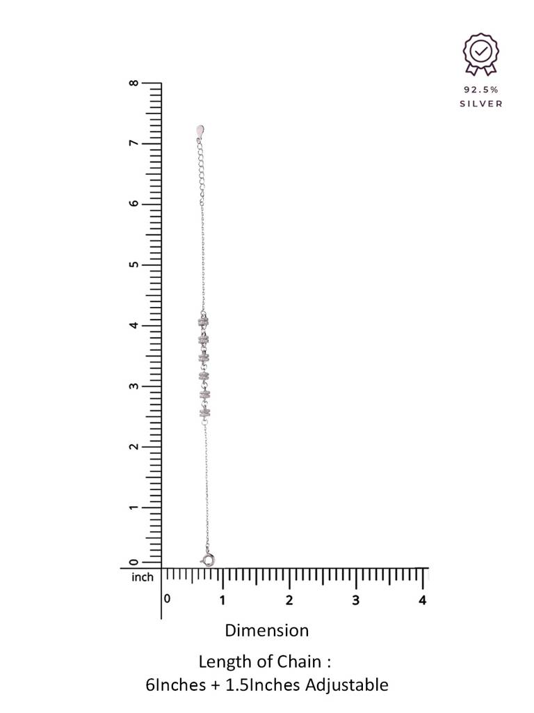 Sterling Silver Sparkling Sophistication Bracelet : BRLO321-S-NA